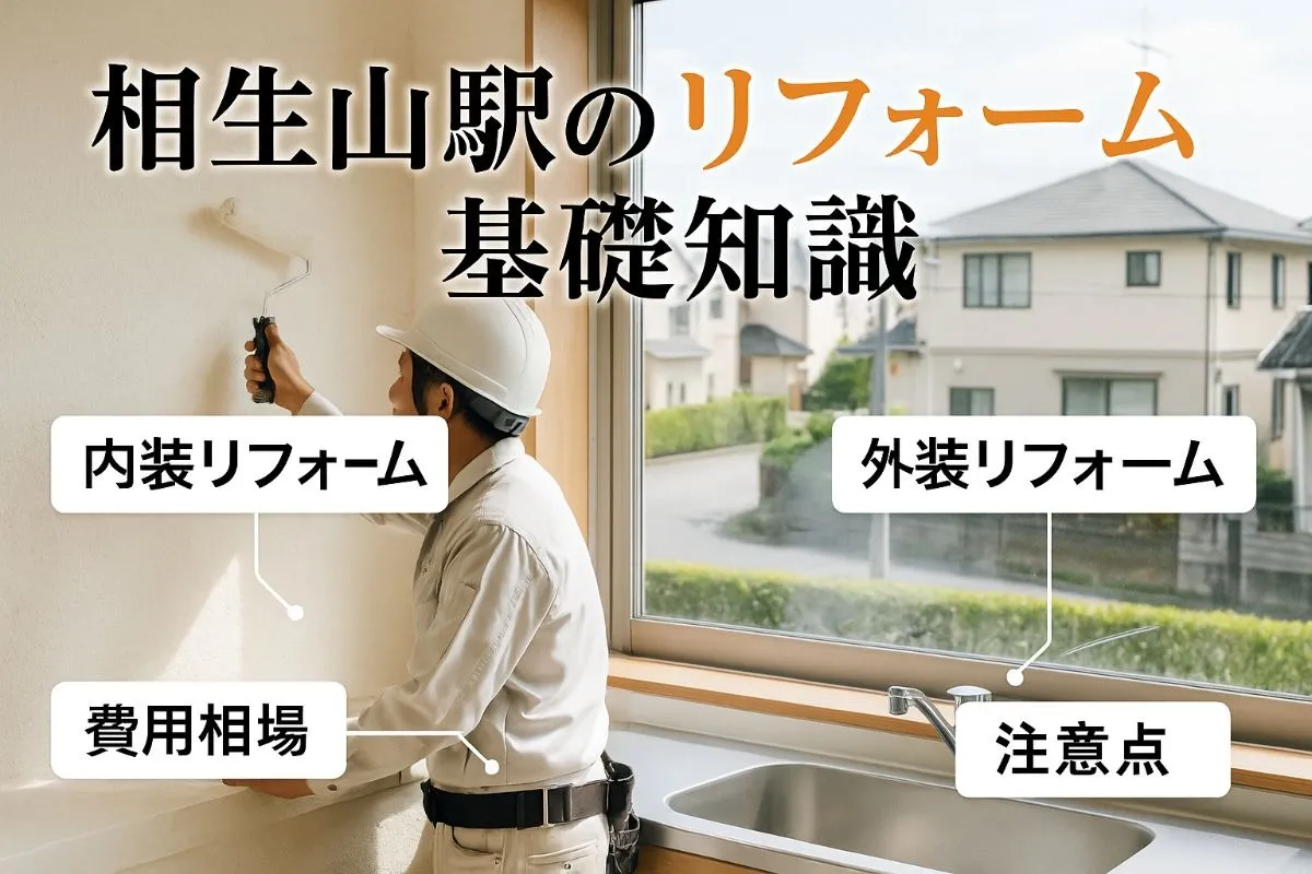 相生山駅周辺でのリフォームの基礎知識と費用相場を徹底解説